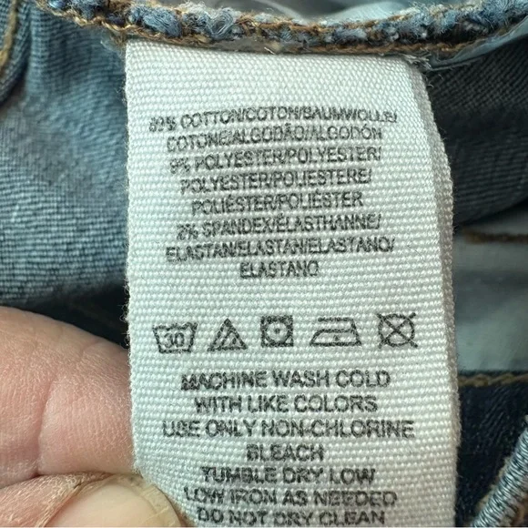 Free People Embroidered Straight Leg Jeans - Blue and Multicolor - Picture 4 of 8